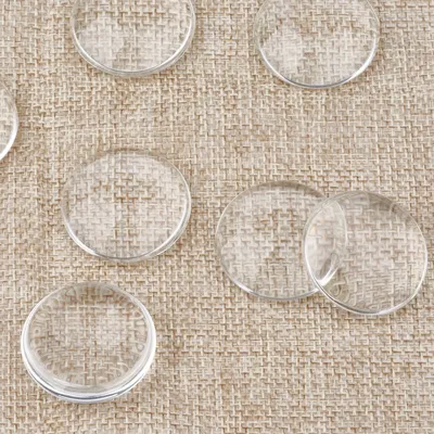 200 stücke 8mm 10mm 12mm 16mm 18mm 20mm 25mm Transparent Gewölbtem Flatback Halbe runde Klarglas