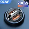 Olaf 200w usb c auto ladegerät mini zugring pd qc 3 0 schnell lade adapter für iphone 14 promax