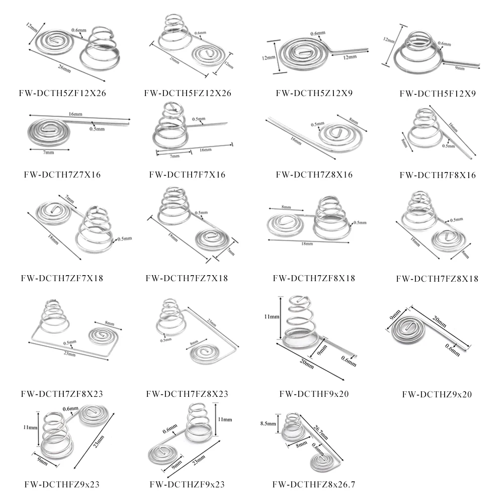 Finewe Fernbedienung Batteriefeder AA Feder AAA Nickeldraht Positive und negative Batteriefeder für PS5-Spielekonsole Image