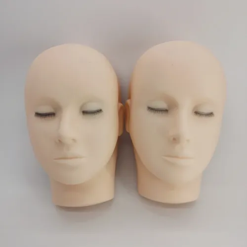 Falschen Wimpern Verlängerung Training Mannequin Kopf Lash Mannequin Kopf Flach Puppe Gesicht Kopf