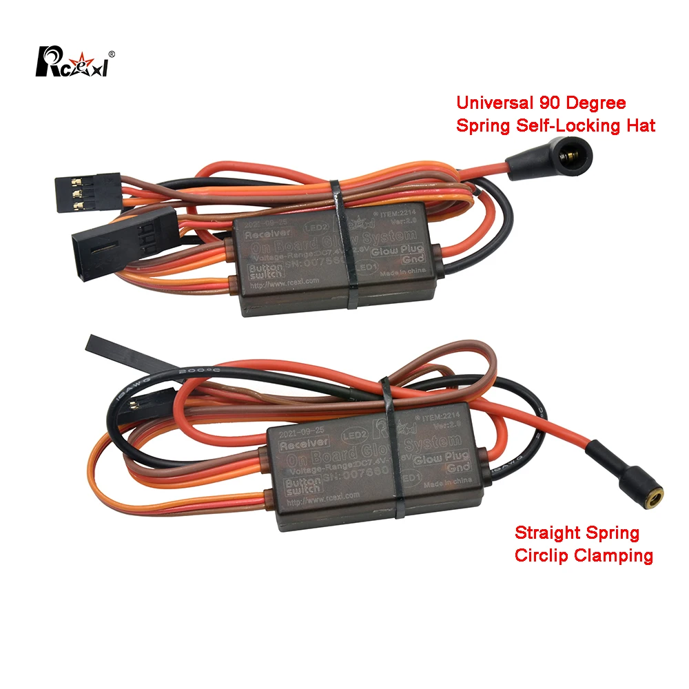 RCEXL Ver2.1 Universal On Board Glow System Methanol Motorzündung mit LED-Anzeige für OS YS SAITO HSP RC Auto Flugzeug