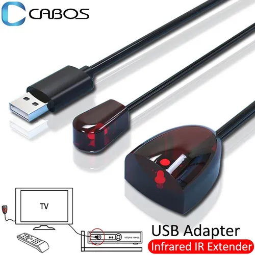USB Adapter Infrarot IR Remote Extender Repeater Empfänger Für Set STB Box DVD Sender gilt für Alle