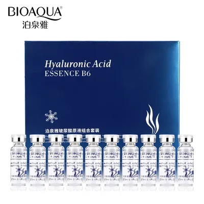 BIOAQUA 10 teile/los Feuchtigkeitsspendende Vitamine Hyaluronsäure Serum Gesichts Hautpflege
