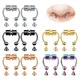 2pc Gefälschte Nase Ring Edelstahl Hoop Nase Septum Ringe Magnet Nase Punk Gefälschte Piercing