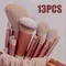 13Pcs Weichen, Flauschigen Make-Up Pinsel Set für kosmetik Foundation Erröten Pulver Lidschatten Kabuki Blending Make-Up pinsel schönheit werkzeug