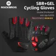 ROCKBROS Radfahren Fahrrad Hälfte Kurze Finger Handschuhe Stoßfest Atmungs MTB Road Fahrrad Handschuhe Männer Frauen Sport Radfahren Ausrüstung