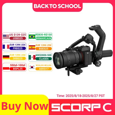 Feiyutech official feiyu SCORP-C 3-Achsen-Handheld kardanischen Stabilisator Griff für DSLR-Kamera Sony/Canon/Nikon mit 2,5 kg Last