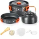 Aluminium Outdoor Camping Kochgeschirr Set mit Mesh Bag Folding Cookset Camping Küche Kochen