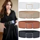 Frauen Stretchy Breite Taille Gürtel Damen Elastische Kleid Kummerbund mit Pin Schnalle Stretch Mode