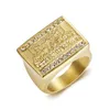 Neuankömmling Hip Hop Unisex Hochwertige Gold/Silber Farbe Vinci Jesus Judah Dinner Der letzte Abendmahl Ring mit Zirkon
