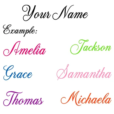 Personalisierte name vinyl aufkleber wand aufkleber Auto/Tür Fenster Individuell Name Jungen Mädchen Schlafzimmer Aufkleber 20 Farben Wählen Image