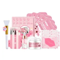 Hautpflege Produkt Sakura Set Bleaching Creme 24k Serum Hautpflege Kit Gesicht Maske Gesichts