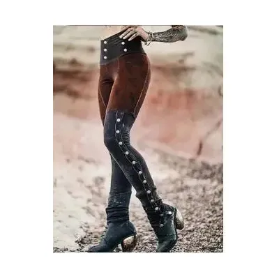 Damen mittelalter liche Renaissance sexy Piraten Wikinger Kostüm Frauen lose Strand Capris Band Hose Harems hose für Erwachsene plus Größe Image