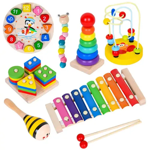 Montessori Pädagogisches Baby Spielzeug 3D Holz Puzzles Für Kinder Kind Spiele Lernen Pädagogisches