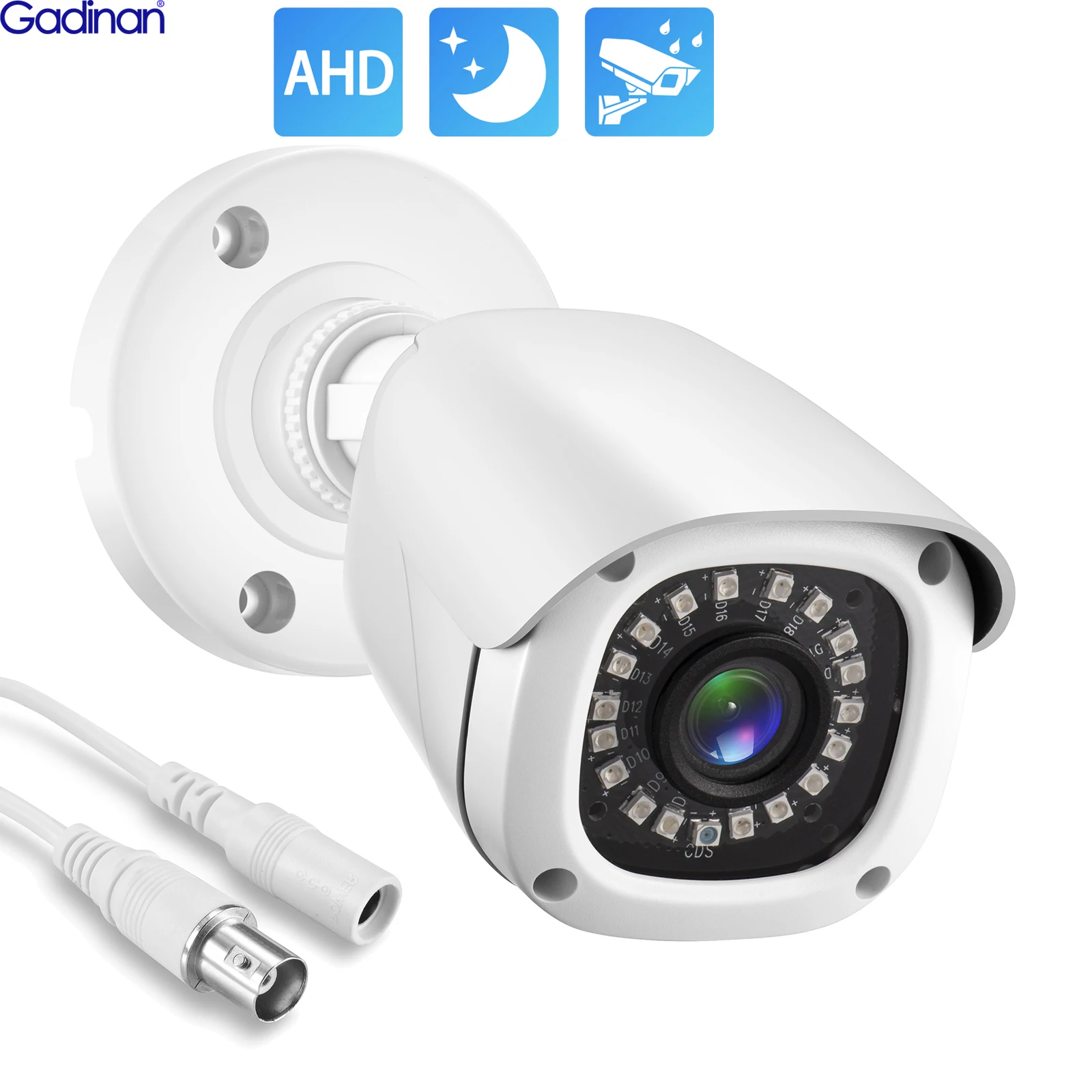 AHD Kamera 720P 1080P 5MP High Definition Wired Home Überwachung Infrarot Nachtsicht BNC CCTV Sicherheit Outdoor Bullet Kamera Image