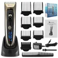 Professionelle Digitale Haar Trimmer Wiederaufladbare Elektrische Haar Clipper männer Cordless