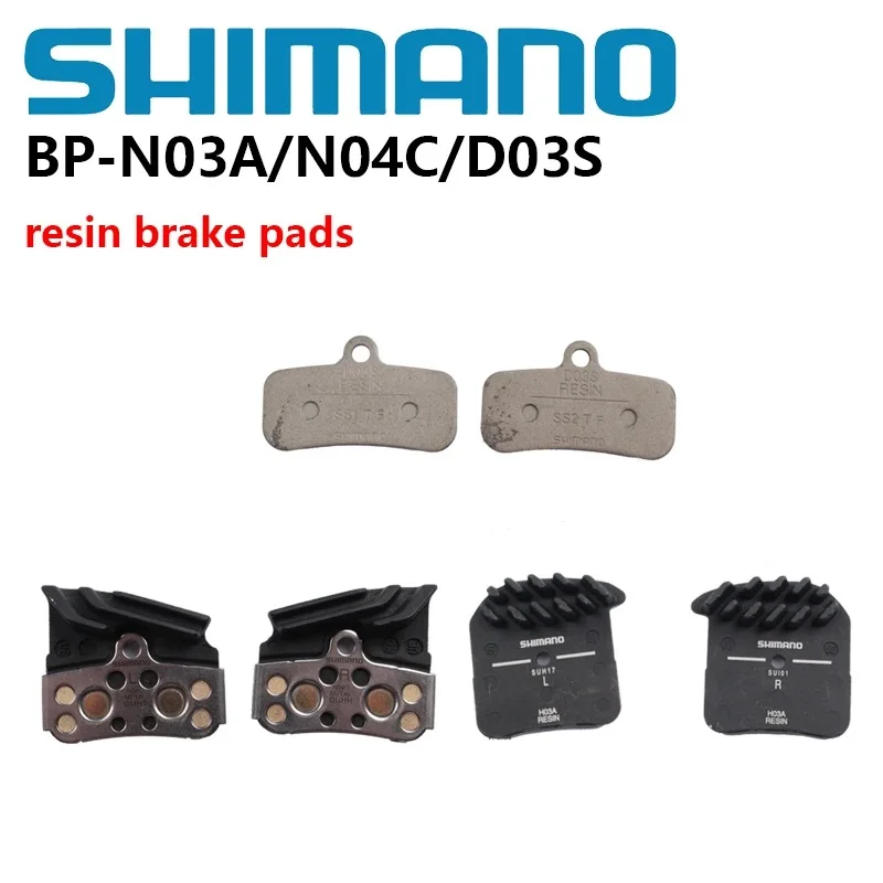 SHIMANO D03S N03A Harzbeläge N04C Metallbeläge DEORE XTR DEOR Kühlrippe Ice Tech Bremsbelag für 4-Kolben M7120 M8120 M9120 Image