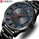 Curren New Fashion einfachen Stil Männer Uhren Quarz Armbanduhren Edelstahl Band Uhr männlich