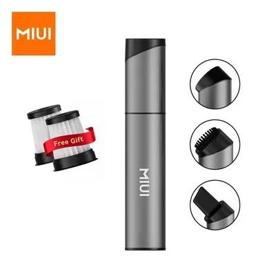 MIUI Mini Staubsauger Kleine Handheld Vakuum Cordless USB Aufladbare 3 Rotierenden Kopf Leicht zu Image