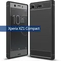 Für Sony Xperia XZ1 Compact Silikon Fall Luxus Carbon Fiber Haut Fall Für Sony XZ1 Compact Xperia
