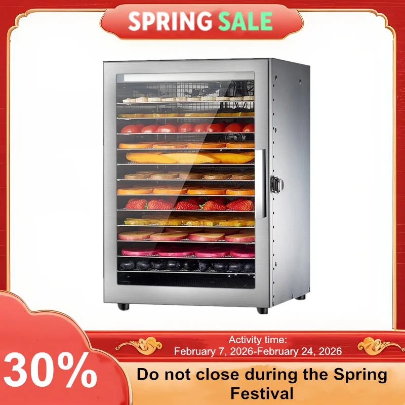 220V 110V Trockenobst Maschine Lebensmittel Dehydrierung Trockner Obst Trockner Kommerziellen Edelstahl Lebensmittel Trockner Getrocknete Gemüse Pet Snacks Image