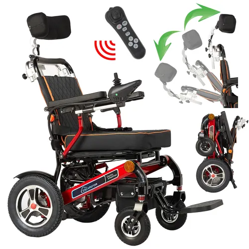 EU/USA Lager 600W Motor Elektro rollstuhl leichter faltbarer Rollstuhl tragbarer zusammen