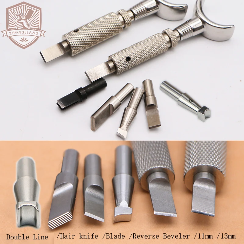 Leder Carving Drehmesser und Klingen und Reverse Beveler Drehmesser Beveler, Haarklinge, Image