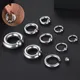 1pc Edelstahl Captive Perlen ringe Piercing Nasenring Ohrring 0g 5mm 10mm bcr Creolen Punk Piercing