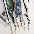 Seide Band Gläser Ketten Mode Boho Acryl Sonnenbrille Lanyard Halter Maske Strap Hang auf Neck