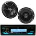 JVC KD-X37MBS Marine/Boat/Car Stereo Digital Media Receiver Alexa/SiriusXM Ready + JVC 6.5 Speakers