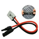 Waterproof 50 Amp Plug To Solar Panel Cable Y Adaptor Connector 30cm 4mmÂ² 12Awg