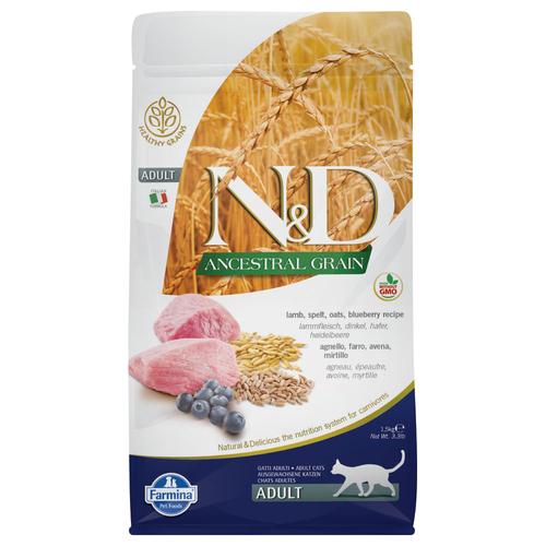 N&D Cat Ancestral Grain Adult Lamm & Blaubeere – 5 kg