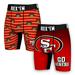 Men's Rock Em Socks Scarlet San Francisco 49ers Two-Pack Mascot Slogan Boxer Briefs