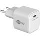 goobay 65332 USB-C PD Schnellladegerät (45W) / Handy Ladegerät/Netzteil für Ladekabel vom iPhone und andere Handys/Quick Charger Adapter/Netzstecker USB-C/Ladeadapter/weiß