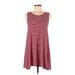 Heart & Hips Casual Dress - A-Line: Red Stripes Dresses - Women's Size Medium