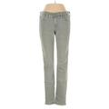 Adriano Goldschmied Jeans - Low Rise Skinny Leg Denim: Green Bottoms - Women's Size 26 - Light Wash