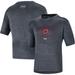 Youth Under Armour Heather Black Wisconsin Badgers Vent Tech Mesh Performance T-Shirt