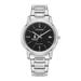 Women's Citizen Watch Silver Howard Bison Eco-Drive Black Dial Stainless Steel