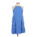 Vince Camuto Casual Dress: Blue Dresses - Women's Size 2