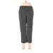 Liz Claiborne Dress Pants - High Rise Straight Leg Cropped: Black Bottoms - Women's Size 6 Petite