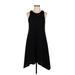 Club Monaco Casual Dress - Midi Crew Neck Sleeveless: Black Print Dresses - Women's Size Small