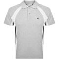 Lacoste Panel Polo T Shirt Grey