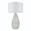 Livia Mercury White Table Lamp