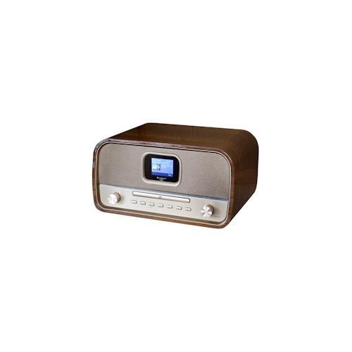 Soundmaster DAB970BR1 Retro Kompaktanlage Stereoanlage HiFi-Anlage DAB+ UKW CD-Player MP3 USB Bluetooth Streaming Farbdisplay
