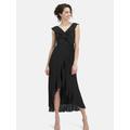 Nicowa Chiffonkleid Damen schwarz, 34