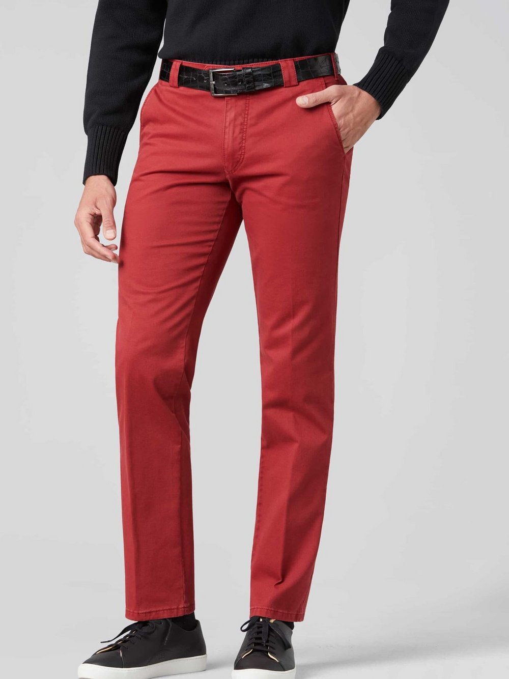 MEYER Baumwollchino Roma Herren rot, 31 Image