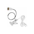 E27 Douille Ampoule à Pince avec Interrupteur,Base de Lampe de Table à LED avec Col de Cygne 360