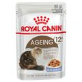 48x85g Ageing +12 en gelée Royal Canin - Pâtée pour chat