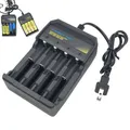 Chargeur de batterie Li-ion 18650 3.7V 18650 USB 4 emplacements pour piles au Lithium