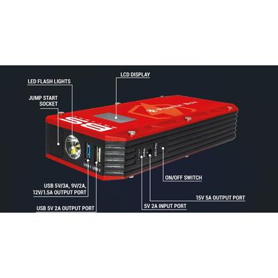 BS Battery PB-02 Power Box Akku-Booster mit USB-Ladegerät